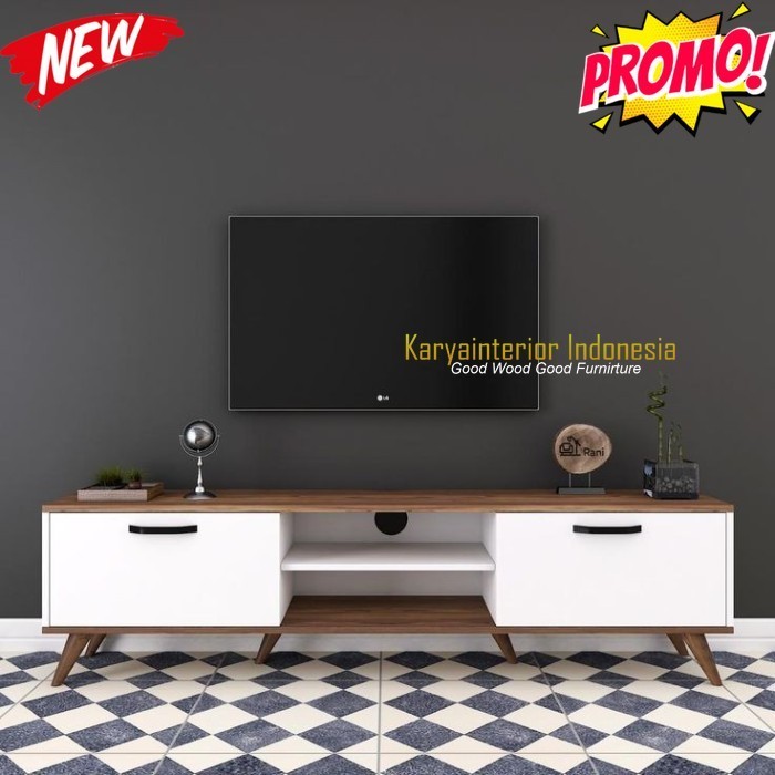 meja tv kayu solid Duco  rak tv   bufet tv  minimais