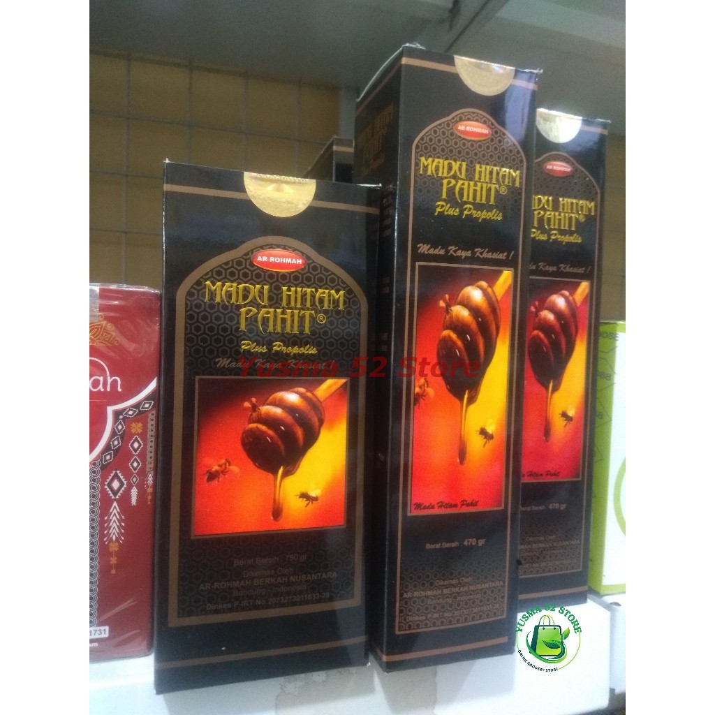 

Madu Hitam Pahit Ar-Rohmah Madu Item Pait Arohmah 750gr Plus Propolis