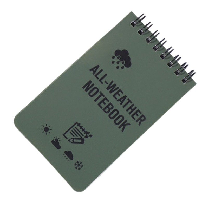 

Waterproof Notebook Tacticals Pocket Notebook All Weather Paper Notebook 7.6x12.7cm for Outdoor Activities Recording