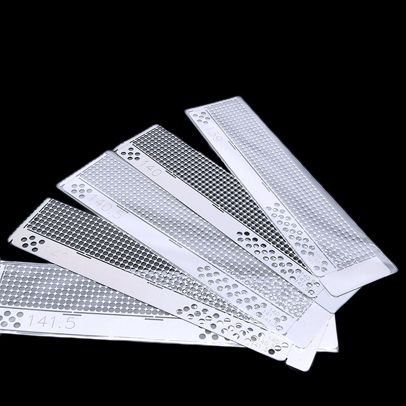 

139/140/140.5/141/141.5 Model Stainless Steel DIY Drawing Ruler Blank Grids 408holes Round Drill 5D Diamond Painting Accessories