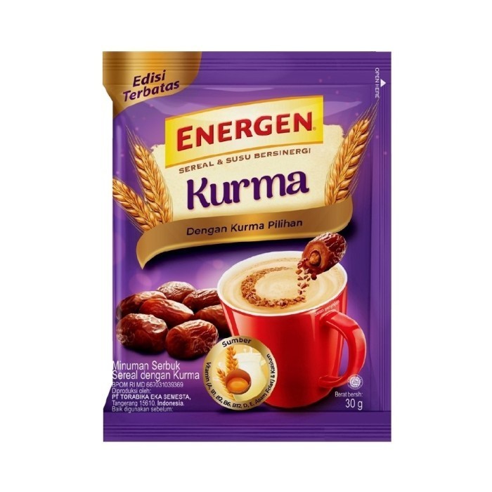 

New Item ENERGEN KURMA SACHET 30g