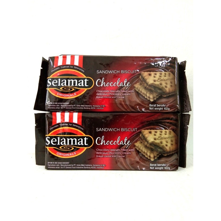 

New Item SELAMAT SANDWICH BISCUIT CHOCOLATE 102G