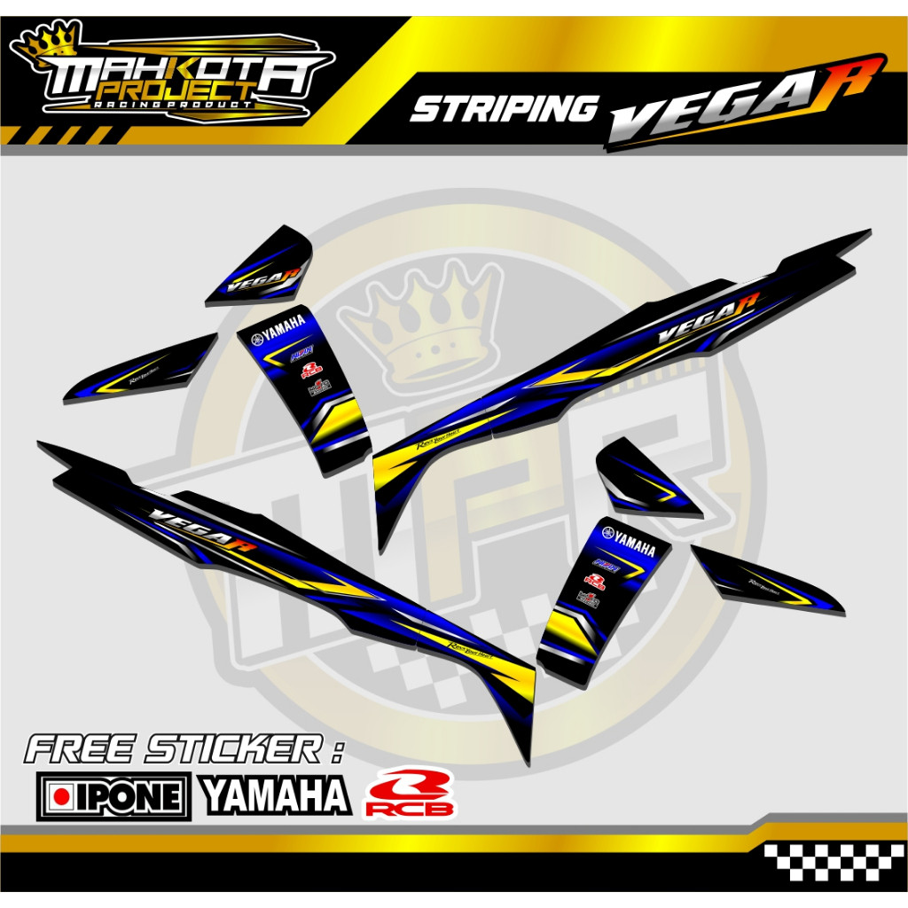 STRIPING STICKER LIST VARIASI VEGA R NEW / STRIPING LIST MOTOR YAMAHA VEGA R RACING