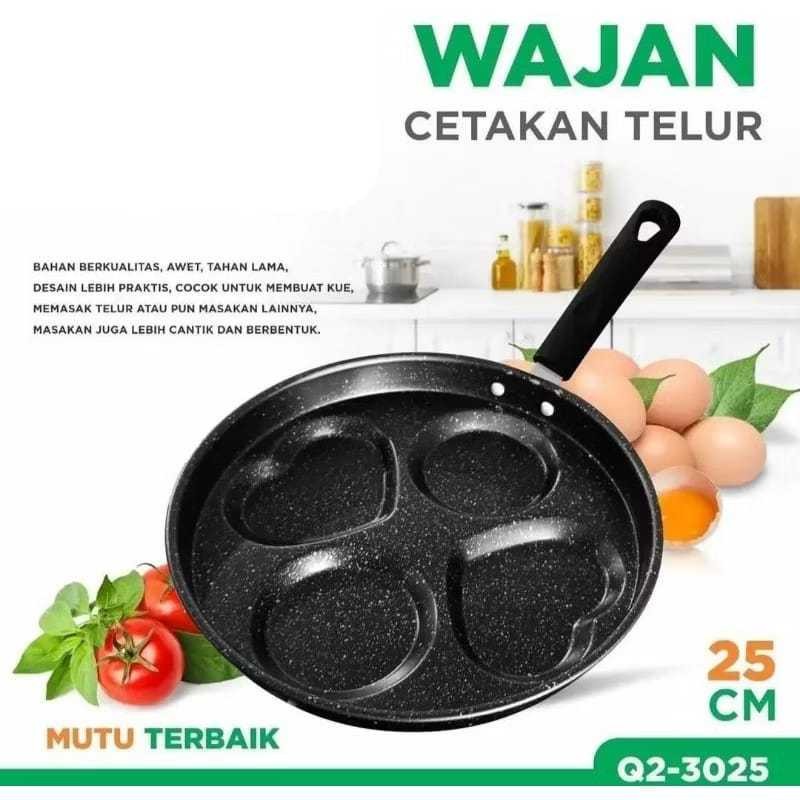 Cetakan Telur / Wajan Cetakan Telur / Wajan Cetakan Telur 4 lubang / EGG MOLD FRYER 4HOLE