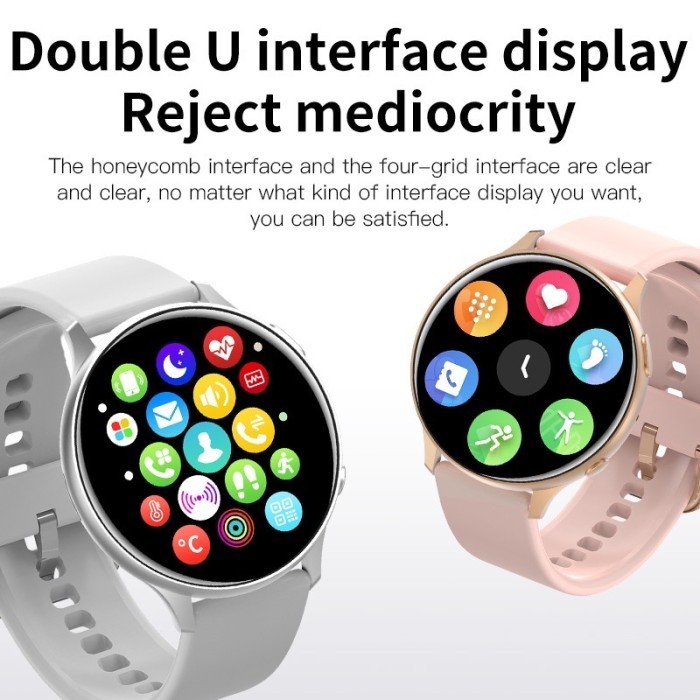 Smartwatch galaxy active 2 watch active 2 jam tangan pintar support io - Hitam