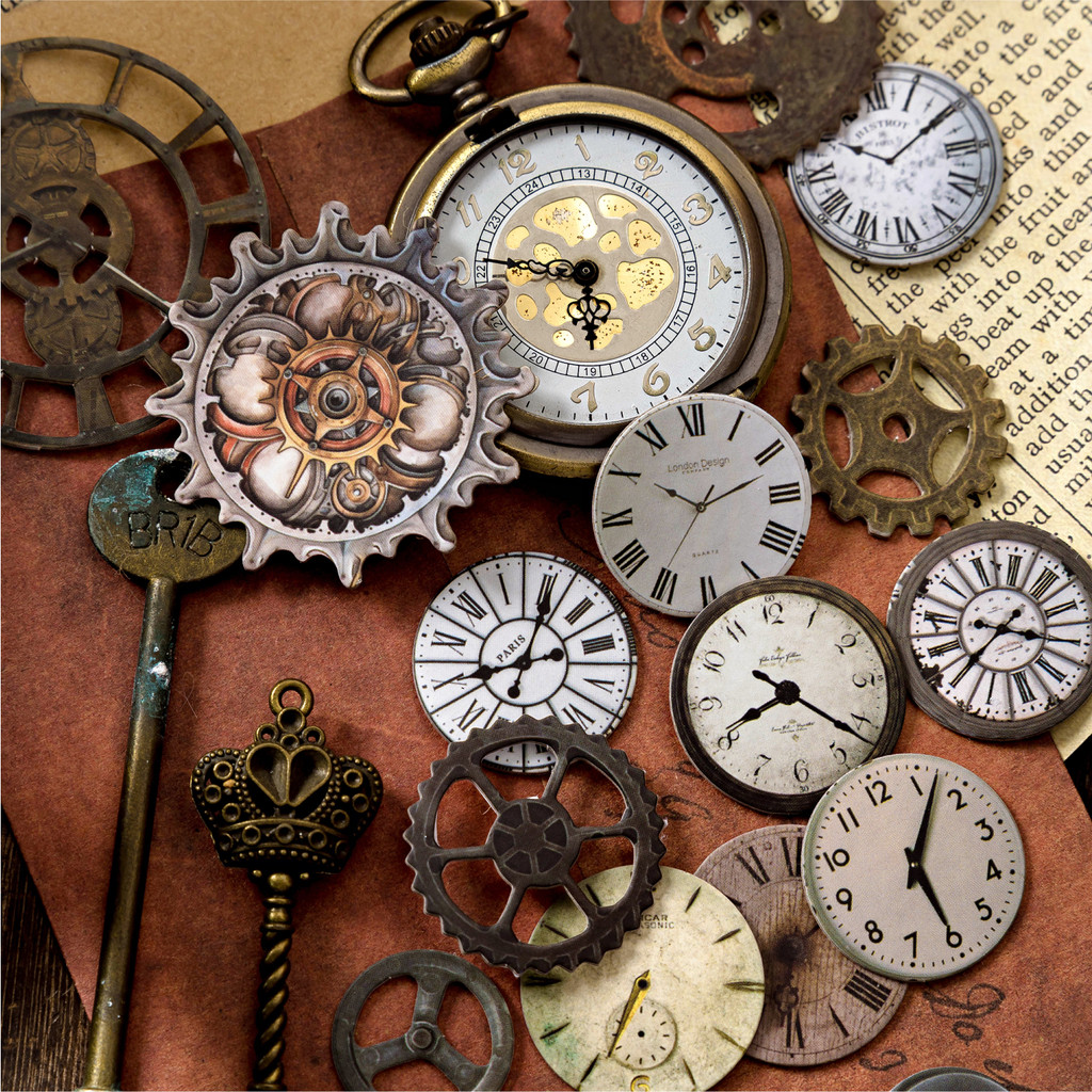 

2 sheets Vintage objects Stickers Museum DIY Scrapbooking Materials Collage Stationery Craft sticker Decor Diary Supplies