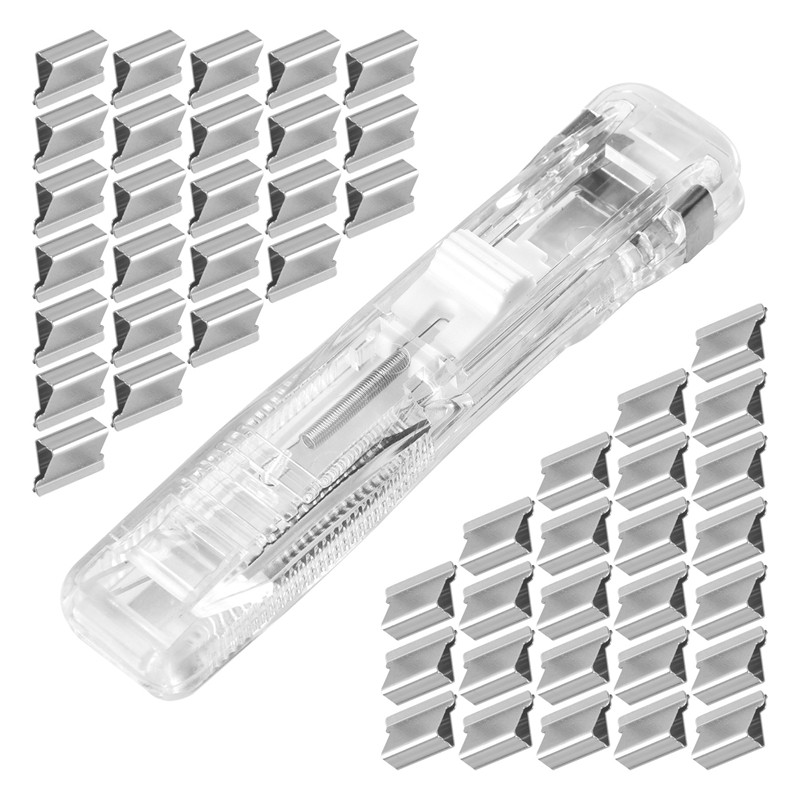 

A34M-Office Supplies Push Stapler School Supplies For College Students Mini Stapler Staplers For Desk Small Stapler Set