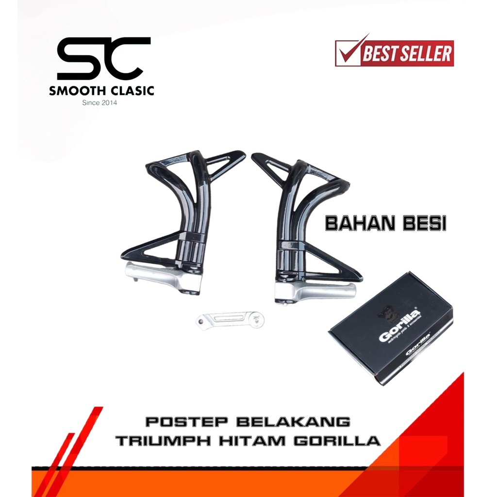 Footstep Triumph Triple Bostep Triumph Postep Triumph Import Detail Original Hitam