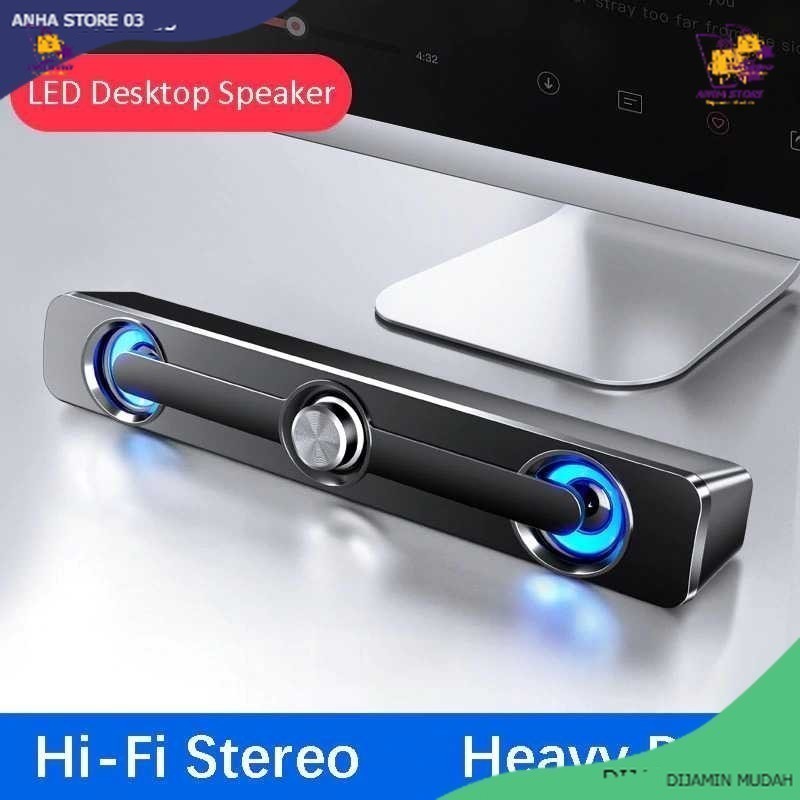 SADA Bluetooth 5.0 Soundbar Speaker Home Theater HiFi Stereo 3W - V-111