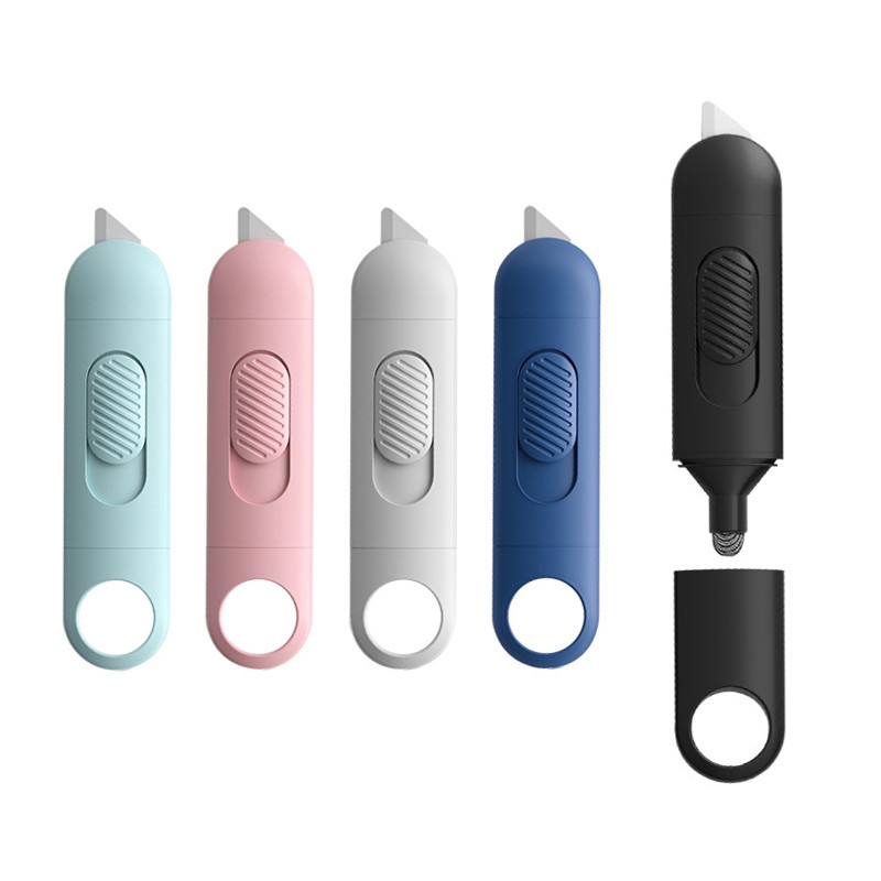 

Portable Ceramic Box Cutter Utility Knife with Keychain Hole, Safety Package Opener for food packaging, wallpaper, DIY Projects