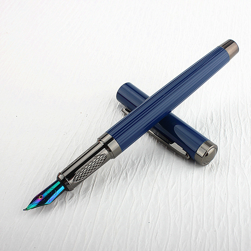 

LANBITOU Forest Metal Fountain Pen EF/F/M/Bent Beautiful Tree Texture Excellent Writing Business Office Pen