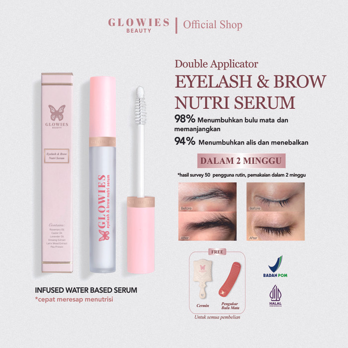 GLOWIES Serum Bulu Mata & Alis | Glowies Beauty - Dual Applicator 0305
