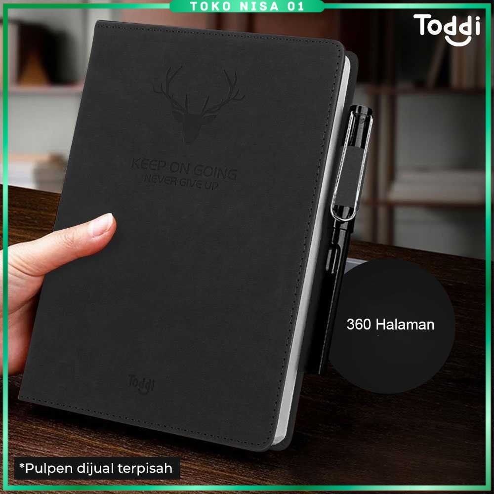 

Toddi Buku Jurnal Hardcover Notebook Diary 80GSM 340 Halaman Grid - CW-5025