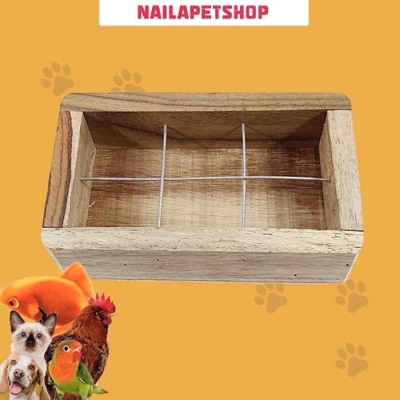 TEMPAT MAKAN KAYU SEKAT / CEPUK PAKAN BURUNG DAN AYAM