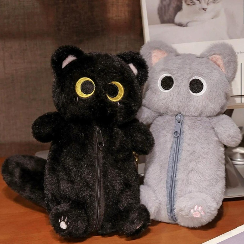 

Kotak Pensil Boneka Bulu Lucu CATS PLUSHIE Edition Gwiyeo Pencil Case Stationery Bag Kawaii Doll SF6
