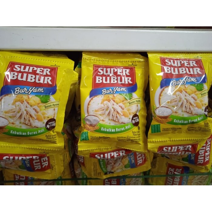 

Superbubur buryam renteng 10s DIJUAL RENTENG