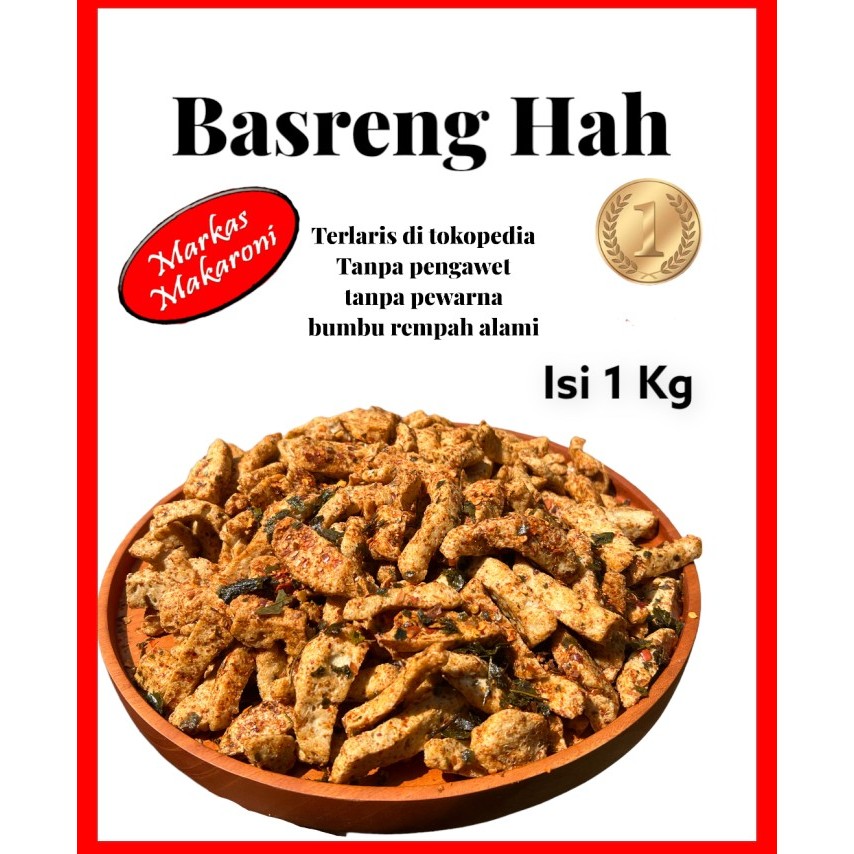 

Promo basreng pedas daun jeruk 1kg - Original asin
