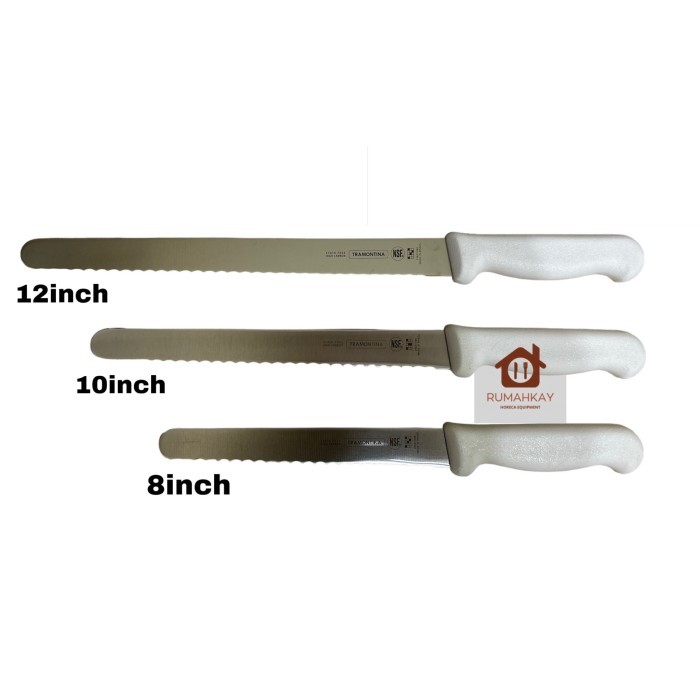 Tramontina Bread knife / pisau roti - 8inch