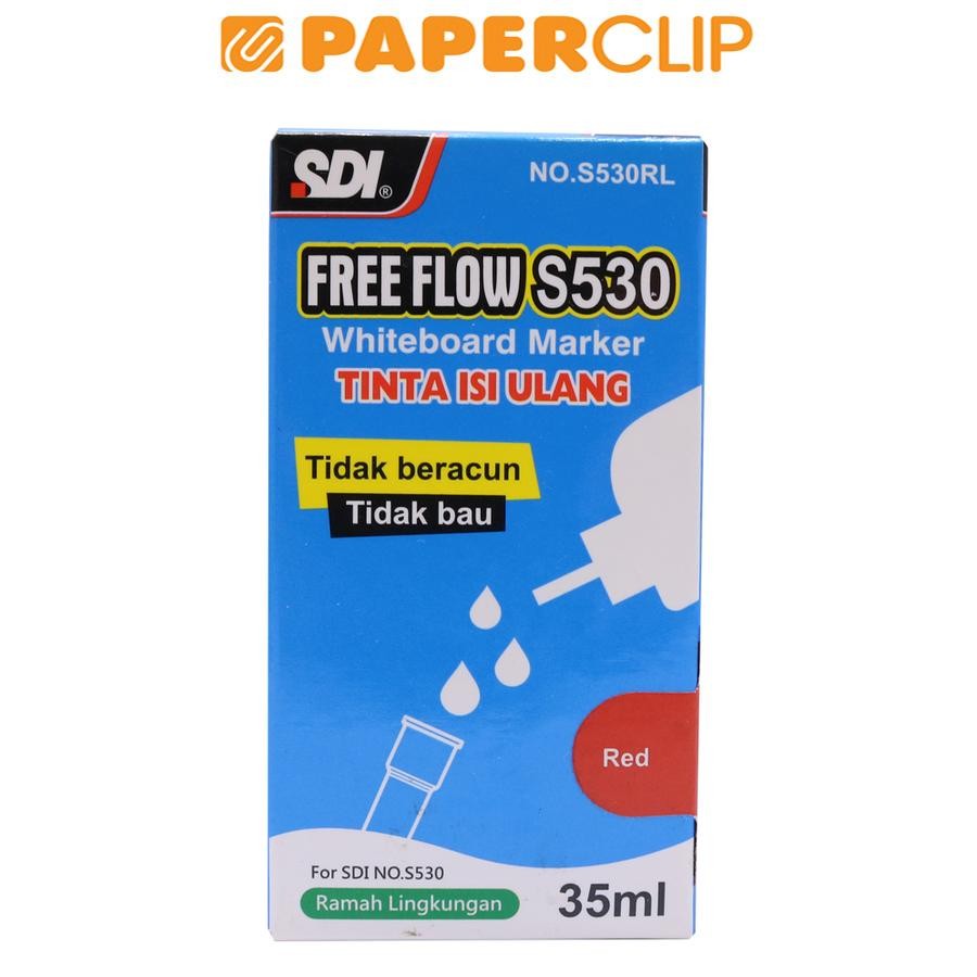 

ISI ULANG / INK MARKER SDI WHITE BOARD MARKER S530RL RED