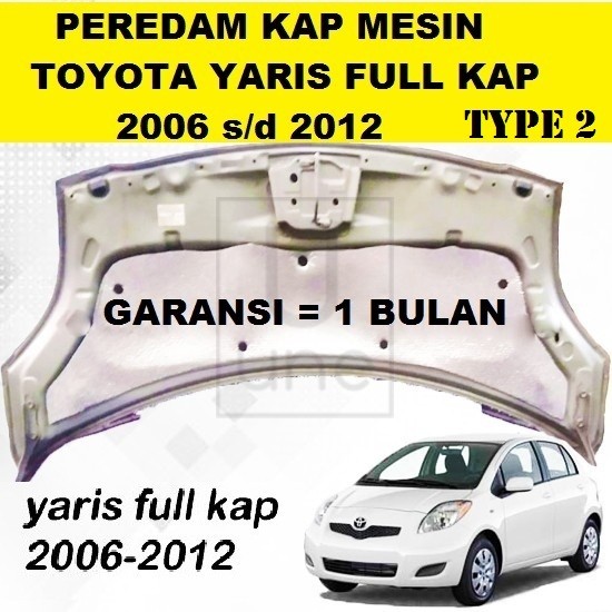 Peredam panas kap mesin mobil Yaris 2006-2012