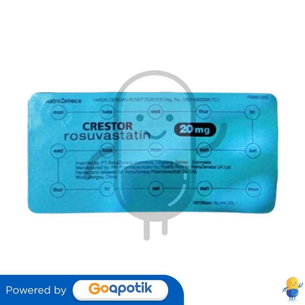 Crestor 20 Mg Strip 15 Tablet