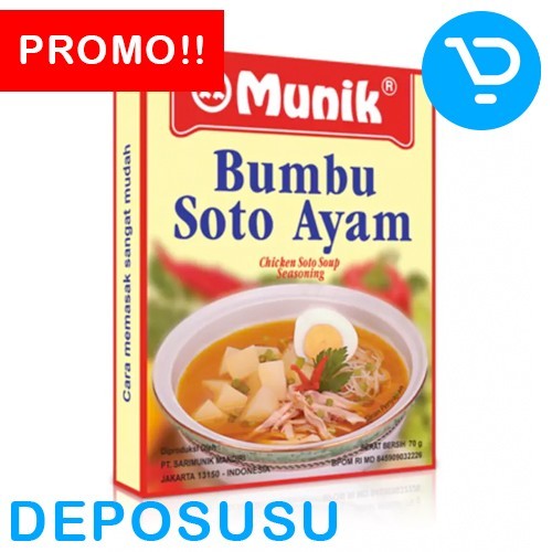 

[[Promo]]New MUNIK Bumbu SOTO AYAM 70g | Chicken Soto Soup Seasoning