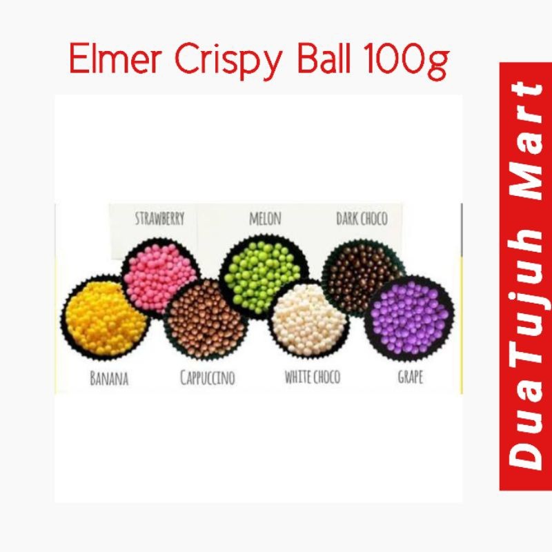 

Terlaris termurah Elmer Crispy Ball 100 gram (Topping Donat-Roti-Cake-Ice Cream)