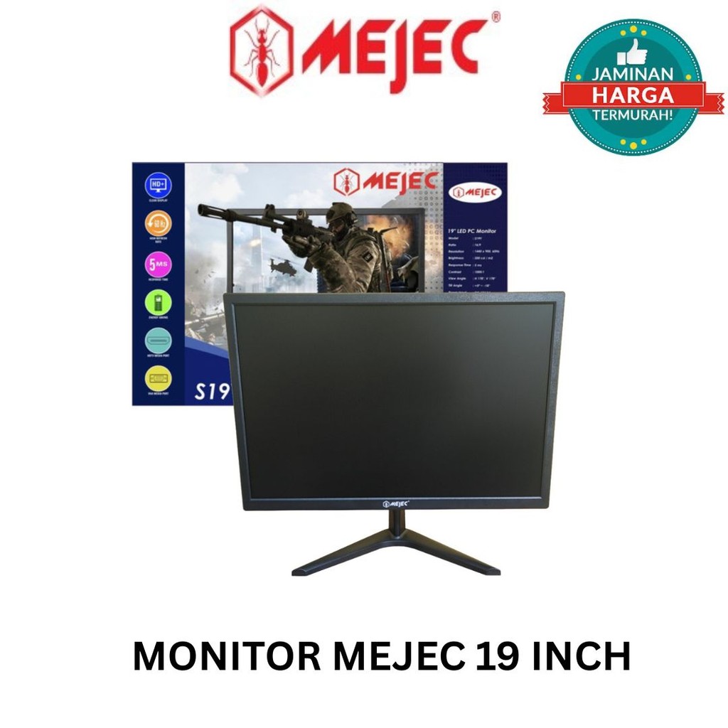 Monitor LED MEJEC 19 INC IPS HDMI MONITOR PC KOMPUTER | MONITOR 19 INCH