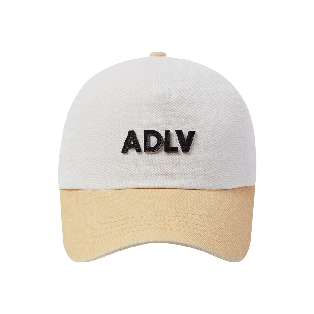 [ADLV] Pigment Leather Patch Ball Cap Yellow - Topi Standard Fit Unisex acme de la vie