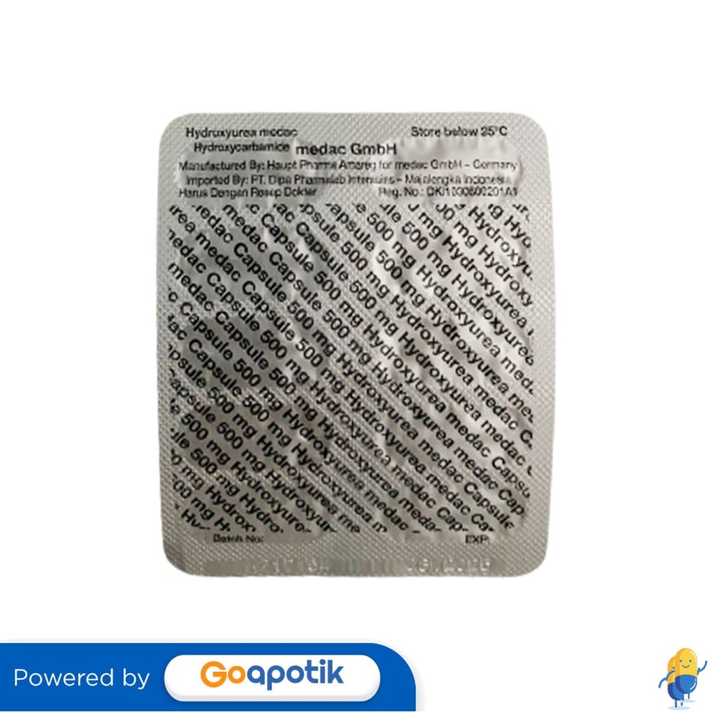 Hydroxyurea Medac 500 Mg Strip 10 Kapsul