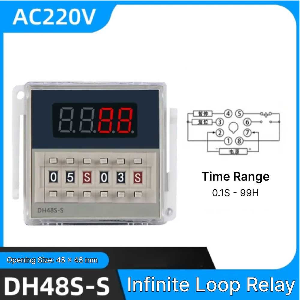 

MFRI Programmable Digital Timer Switch Relay 220V - DH48S-S -RT