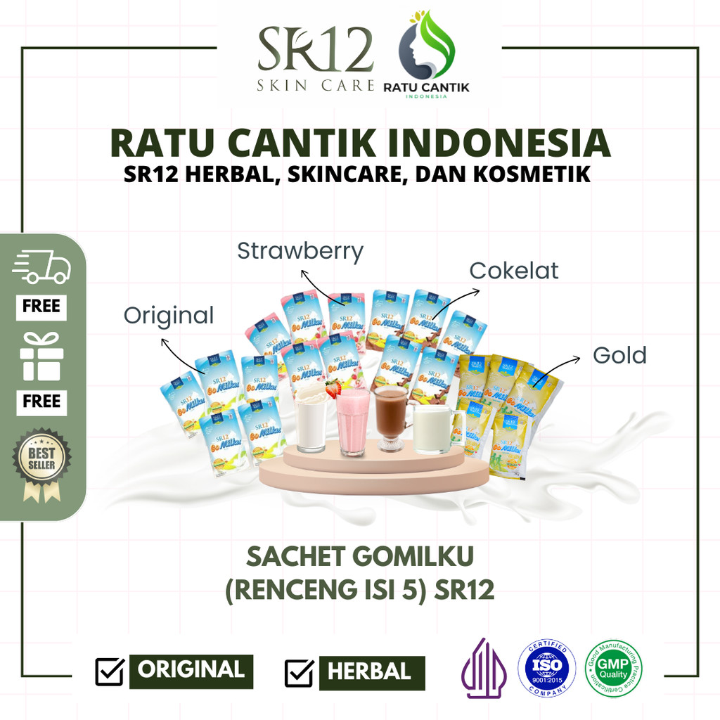 

GOMILKU SR12 SACHET ORIGINAL COKLAT STROBERI (5 SACHET)