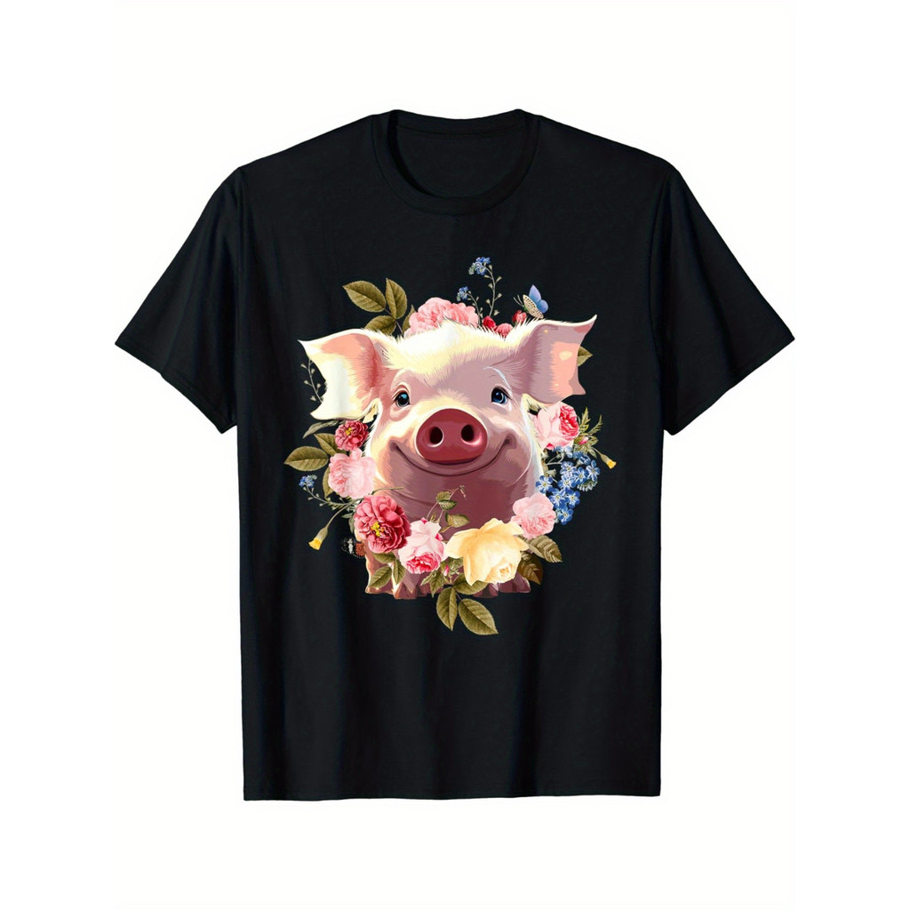 Kaos Wanita dan Anak Perempuan Pecinta Babi Lucu Kaos Distro Pria Keren Bahan Katun Adem Nyaman Dipa
