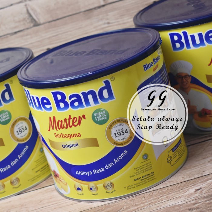 

[[PROMO]]BEST BLUE BAND MASTER Original Margarine 2 KG Kaleng Mentega Blueband