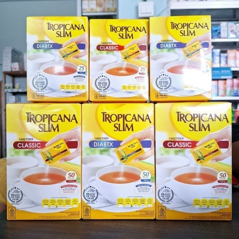 

TROPICANA SLIM CLASSIC & DIABTX ISI 25 & 50 - CBY - BON