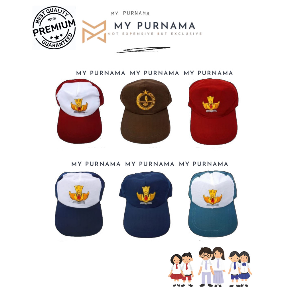 

TERBARU Topi SD SMP SMA SMK Topi Sekolah Seragam Sekolah Logo Bordir - Seragam Sekolah - My Purnama