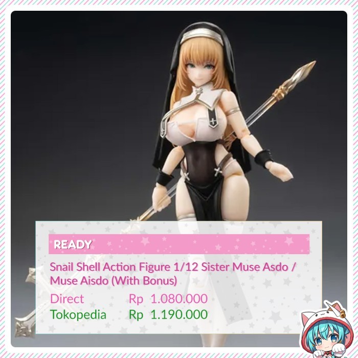 SNAIL SHELL ACTION FIGURE 1/12 SISTER MUSE ASDO / MUSE AISDO (WITH BONUS) ORIGINAL