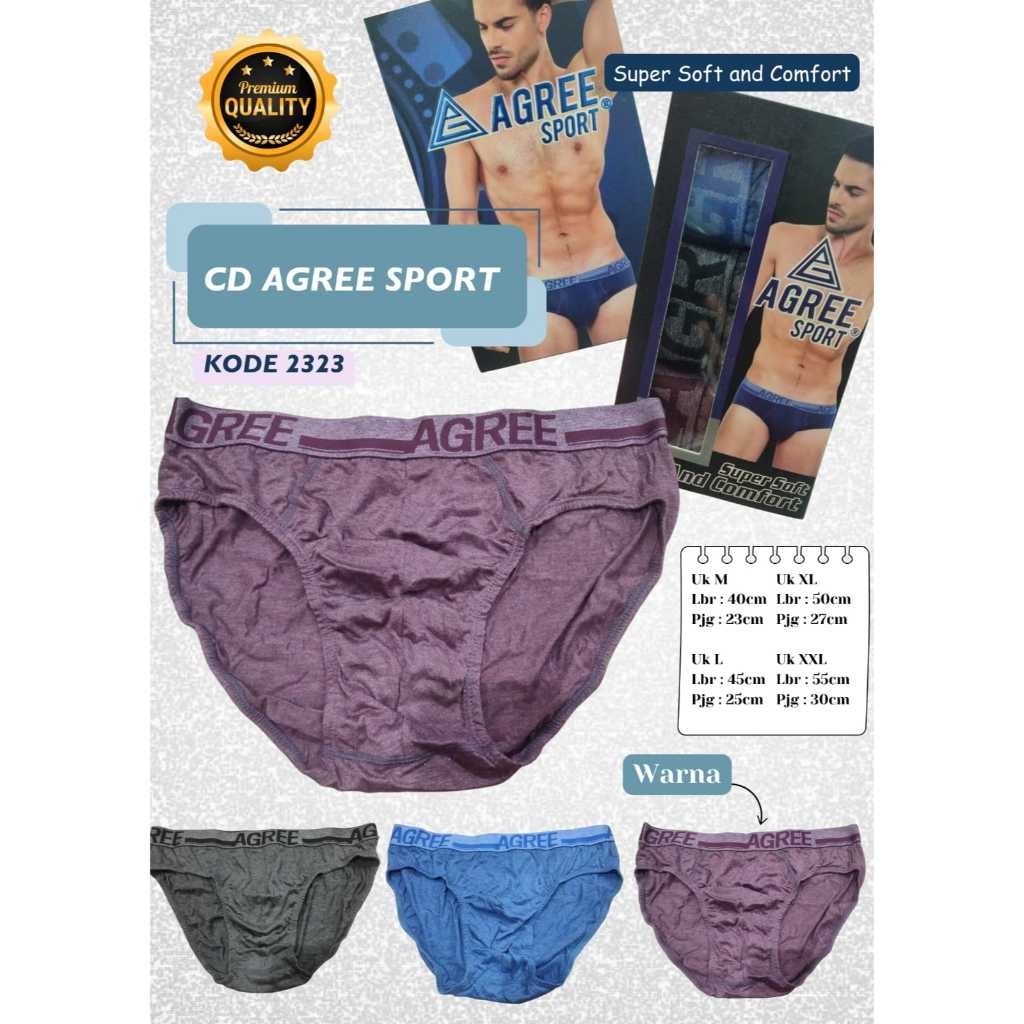 AGREE SPORT 2323 CELANA DALAM PRIA DEWASA  BAN BESAR