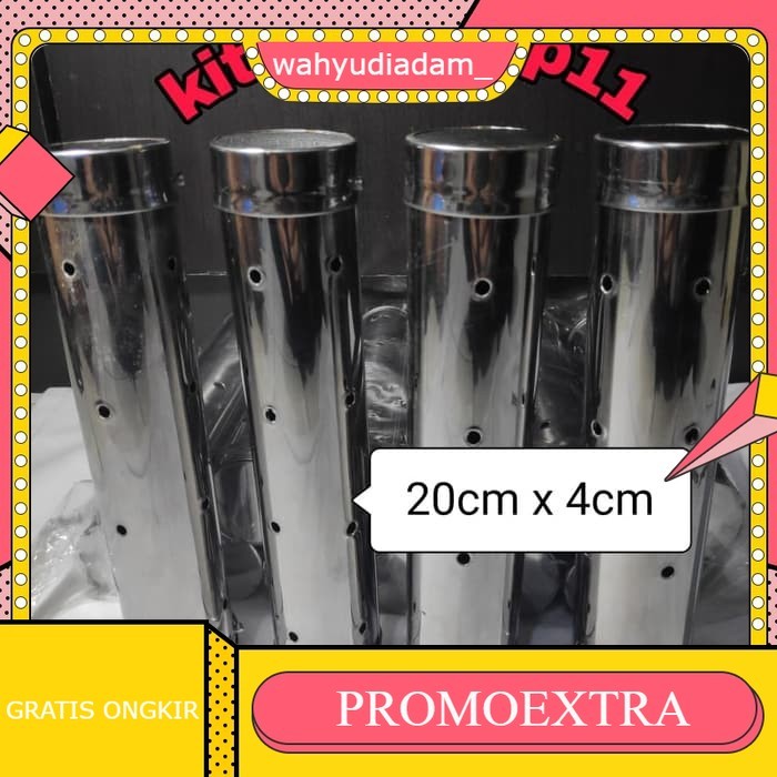 1 LUSIN Cetakan lontong stainless panjang pendek / cetakan lontong stainless