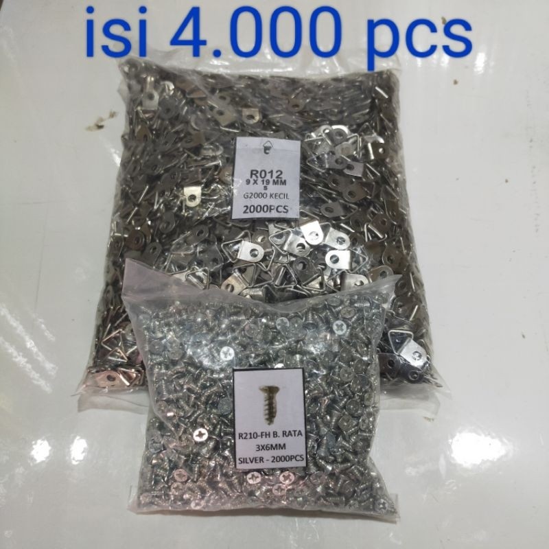 RINBAOW Gantungan Bingkai Cantolan Bingkai dan Baut Sekrup Size S