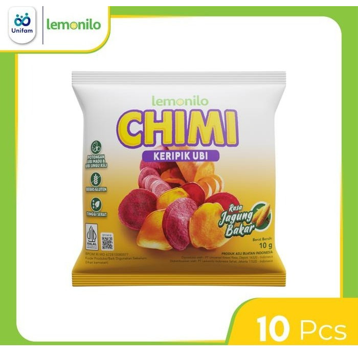 

CHIMI Lemonilo Chimi Keripik Ubi Jagung Bakar Renceng isi 10 PCS