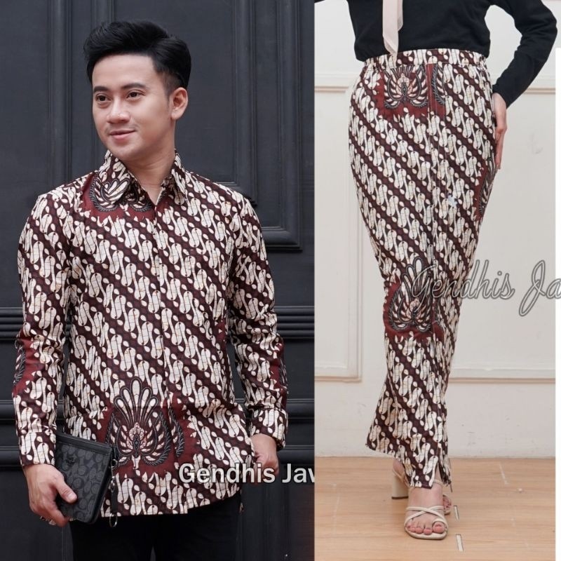Couple Batik – Kemeja & Rok Wiru Serasi