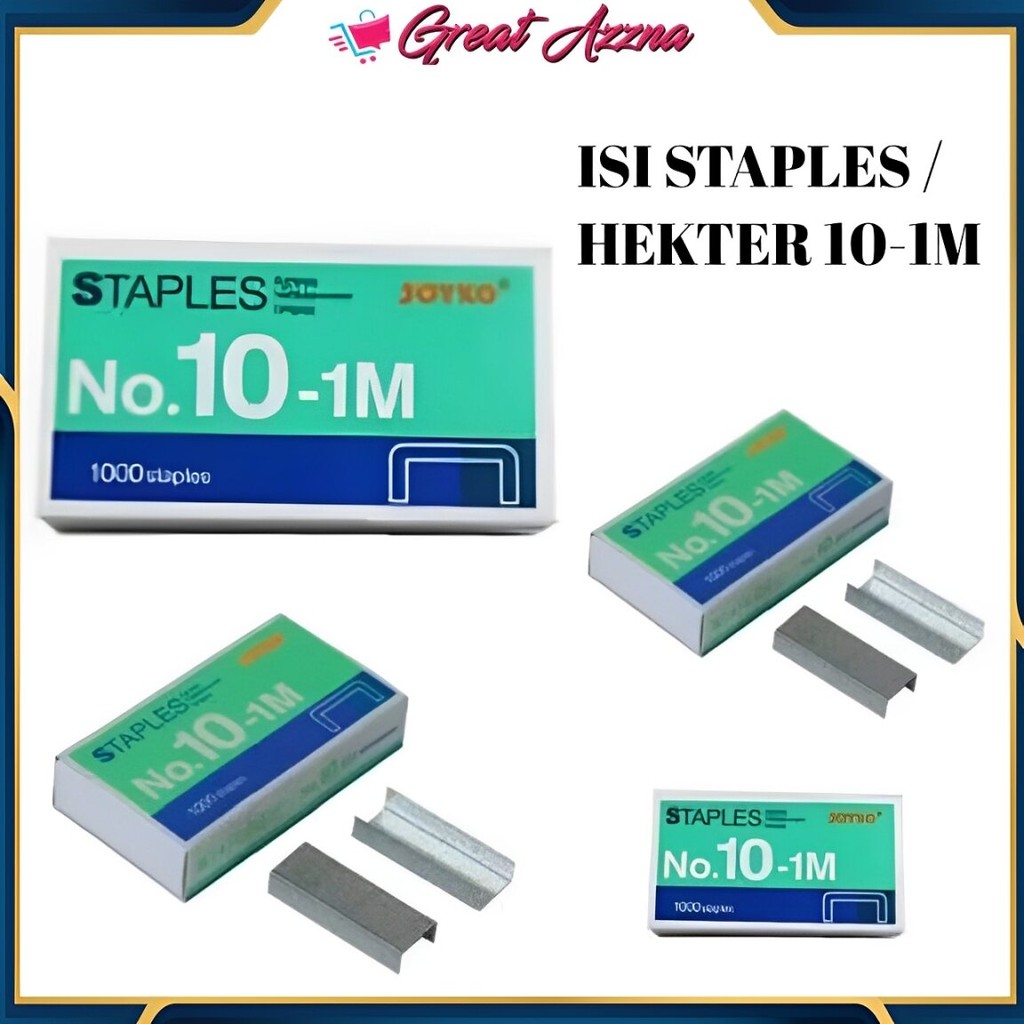 

Isi Staples JOYKO NO.10 Kecil Isi Stapler Reffil HEKTER NO.10-1M