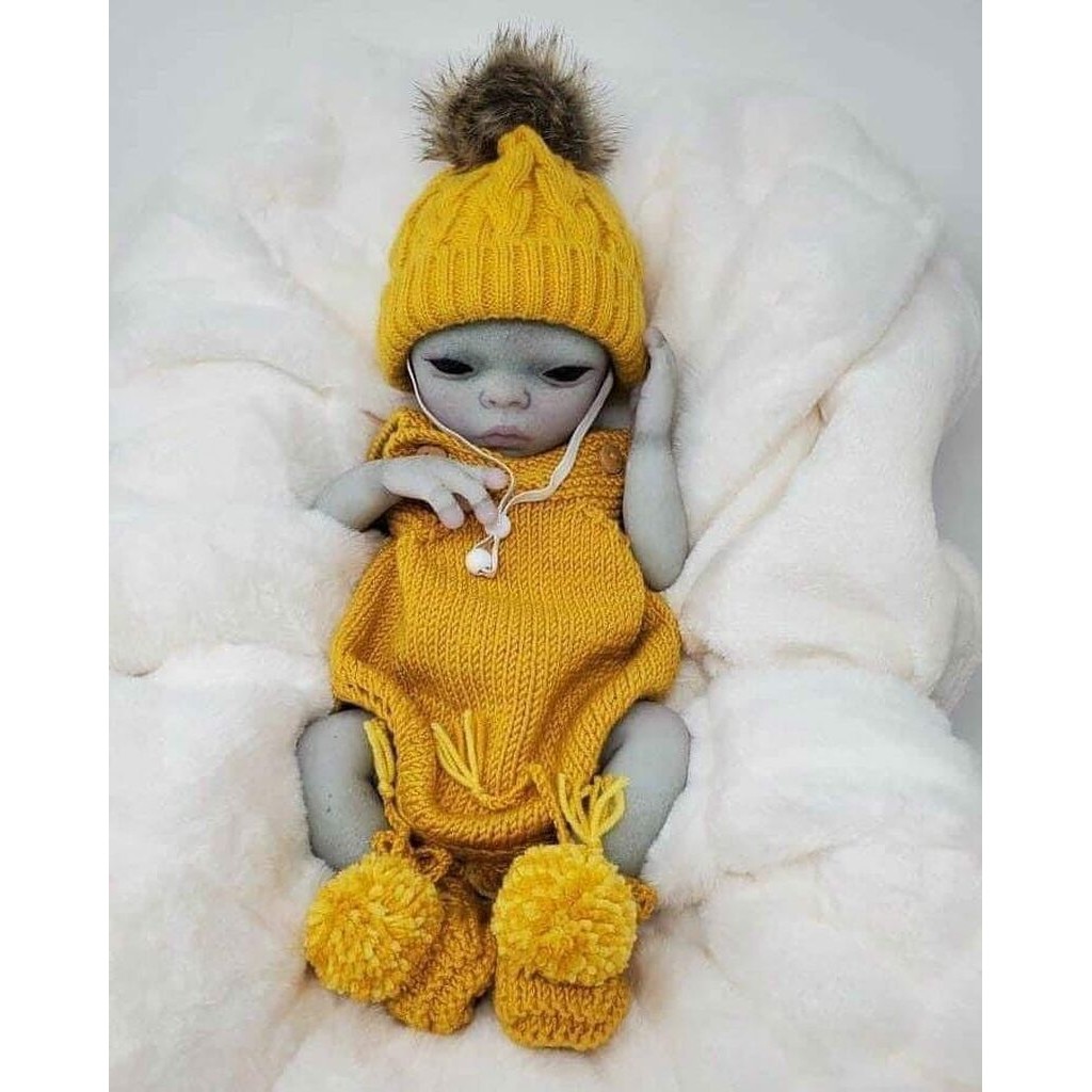 

NPK 15inch Reborn Doll Kit Imani Alien Baby Premie Sise Lifelike Soft Touch