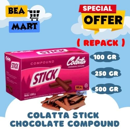 

Colatta Compound Chocolate Stick Repack 100gr 250gr 500gr | Coklat Colata Cokelat Batang Stik Bake Stable 100 250 500 gr gram
