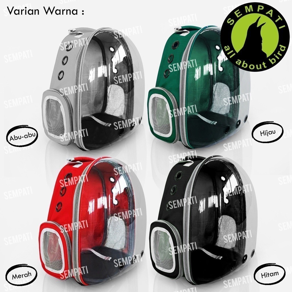 WRT SEMPATI Tas Kucing Astronot Import Tas Gendong Tas Ransel Kucing Anjing Tas Astronot Transparan