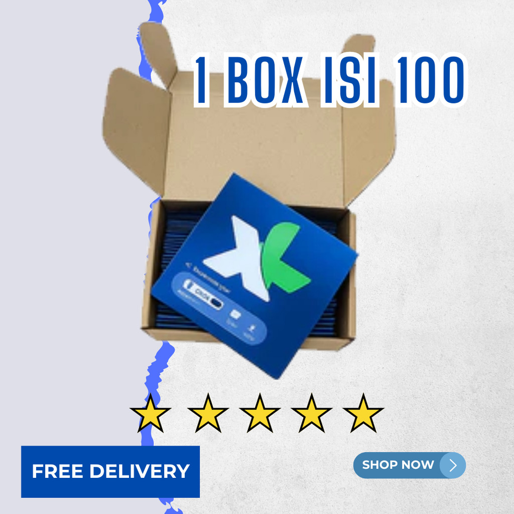 KARTU PERDANA 1 BOX XL ISI 50 PCS