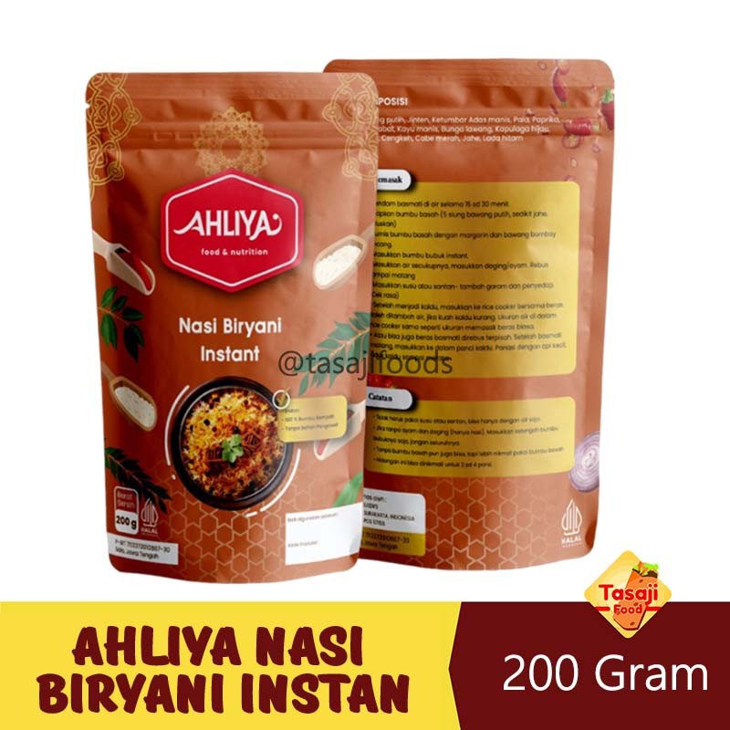 

Ahliya Nasi Biryani Instan 200 Gram Komplit Tazaj Shop