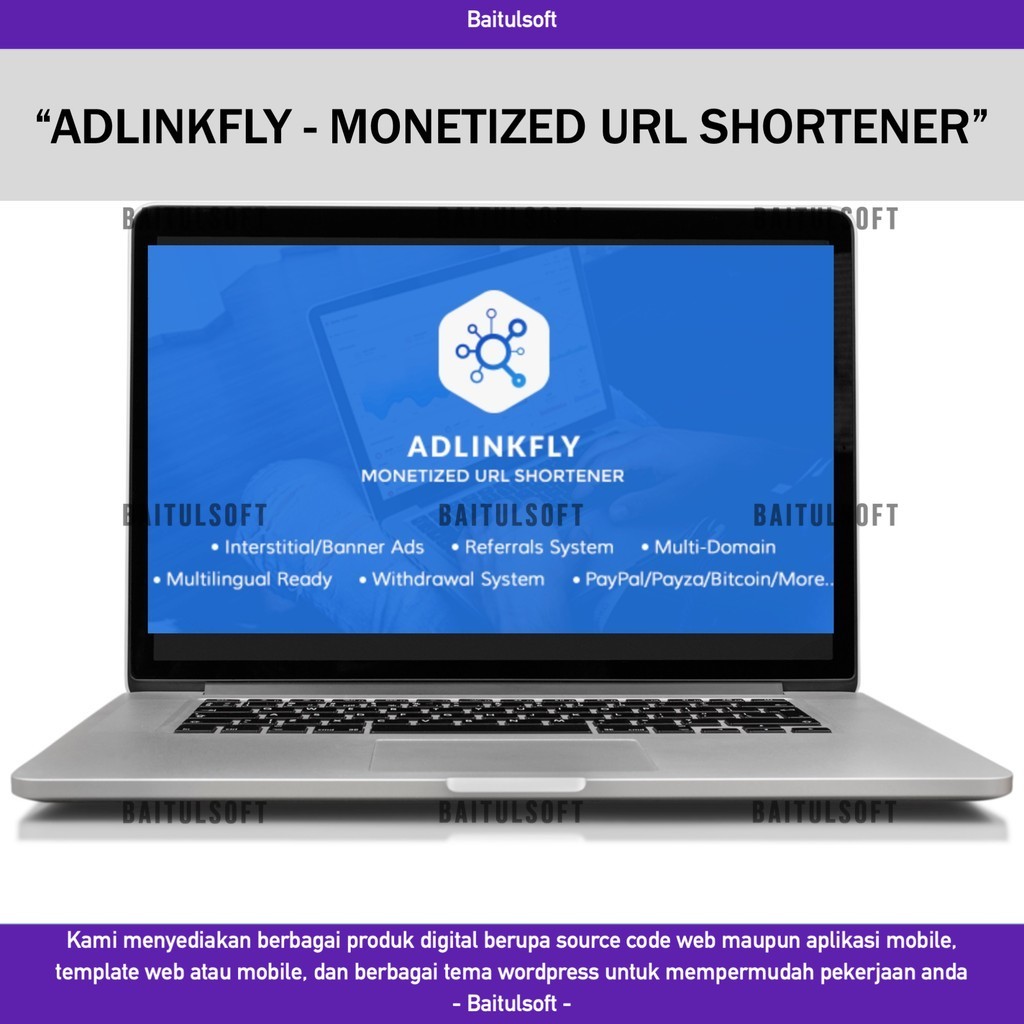 SOURCE CODE APLIKASI WEB ADLINKFLY - MONETIZED URL SHORTENER D265 BLASTCODE