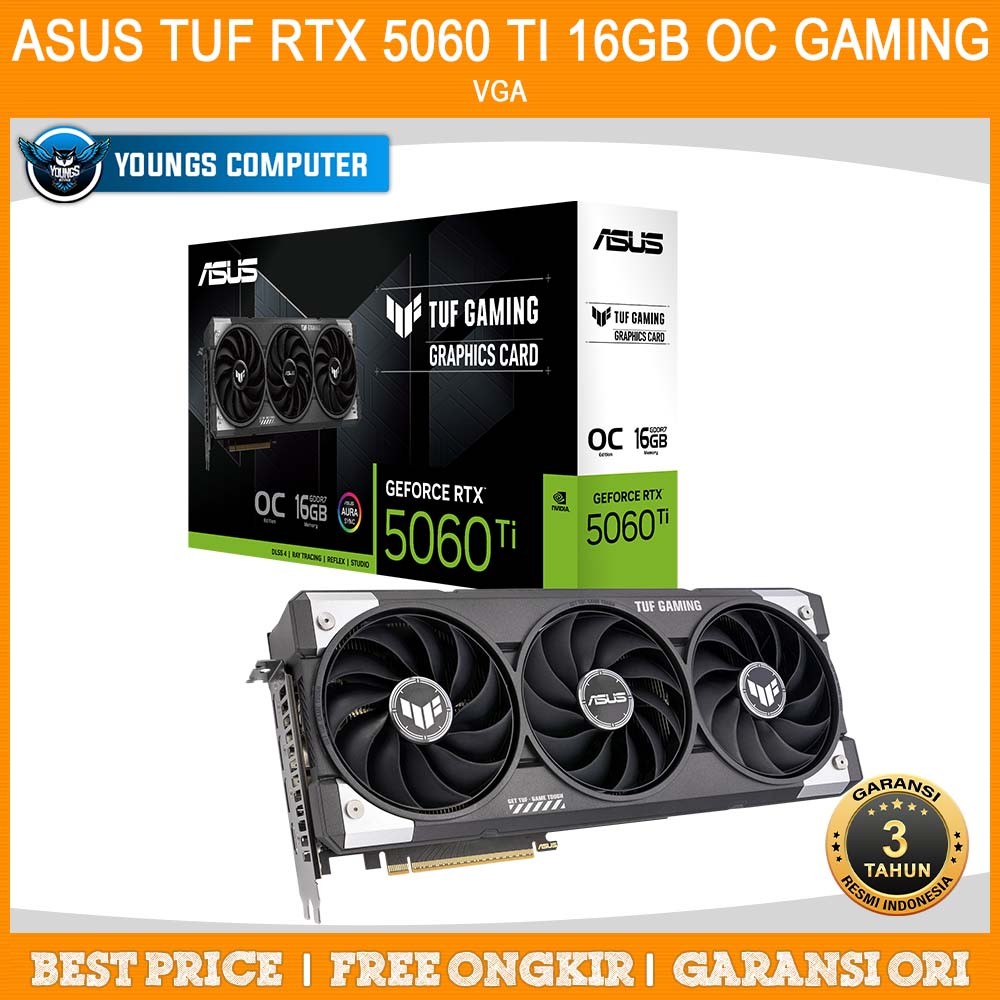 VGA ASUS TUF RTX 5060 TI 16GB OC GAMING RTX5060TI 16GB GDDR7